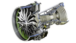 Действующий макет "Турбореактивный двигатель General Electric Genx"