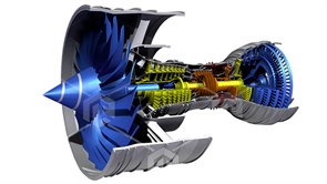 Действующий макет "Турбореактивный двигатель Rolls-Royce Trent 900"