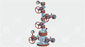 Наглядный макет "Устьевая арматура нефтяной скважины"