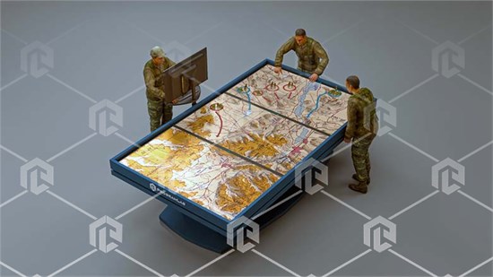 Интерактивный макет местности тактического поля (версия 1х75" Touch) К2 ВВД-ИММТП-02 - фото 2822