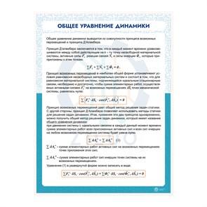 ИС0126 Информационный стенд ОБЩЕЕ УРАВНЕНИЕ ДИНАМИКИ 10134