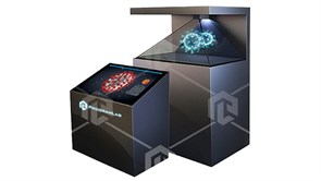 Малый голографический стенд с экраном – 3D атлас вирусов человека HoloPiramyd ФМД-МГСВЧ-01
