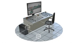 Тренажерный комплекс технологического оборудования «Прошивной стан с индивидуальным приводом валков» ВММ-ПСИПР-01