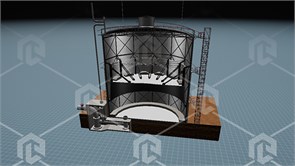 Наглядный макет "Разрез газгольдера сухого" ФНГ-РГЗСУ-01