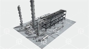 Наглядный макет "Установка сернокислотного алкилирования" ФНГ-СЕРАЛ-01