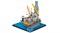 Наглядный макет "Нефтегазодобывающая платформа" ФНГ-МНЕФП-01 - фото 3550